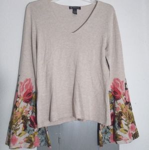 Floral flare shirt